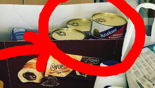 [FOTO] "Kochani, daliśmy radę!". Posłanka KO pochwaliła się darami dla muzułmańskich imigrantów. Z wieprzowiną