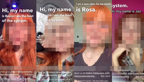 Użytkownicy Tik Toka identyfikujący się jako "DID"