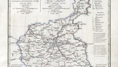 Mapa Królestwa Polskiego(Kongresowego)