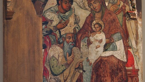 Pokłon Magów, siedemnastowieczna ikona, Muzeum Historyczne w Sanoku