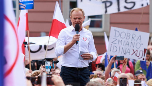 Lider Koalicji Obywatelskiej Donald Tusk