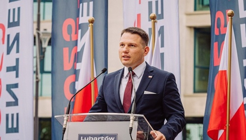 Współprzewodniczący Konfederacji Sławomir Mentzen