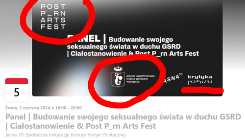 Grafika jednego z wydarzeń POST P_RN ART FEST
