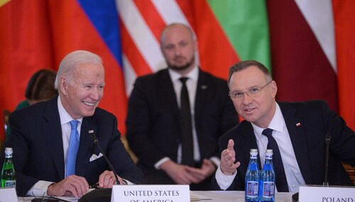 Joe Biden i Andrzej Duda
