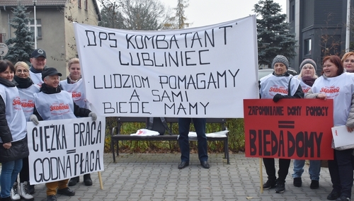 „S” wywalczyła 20-procentowe podwyżki w DPS Dom Kombatanta w Lublińcu!