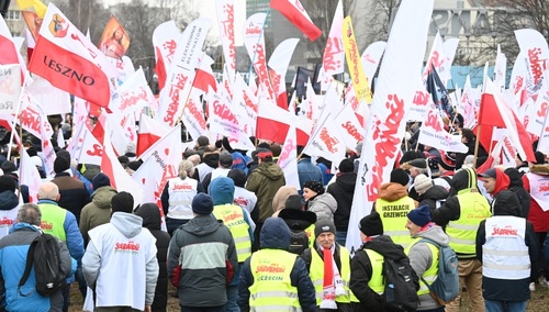 Protest Solidarności - zdjęcie pogladowe