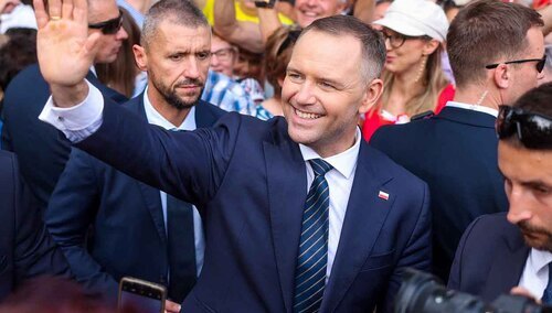 Prezydent Karol Nawrocki w Kolbuszowej (woj. podkarpackie)