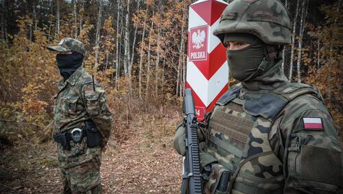 Polscy żołnierze na granicy z Białorusią, zdjęcie poglądowe