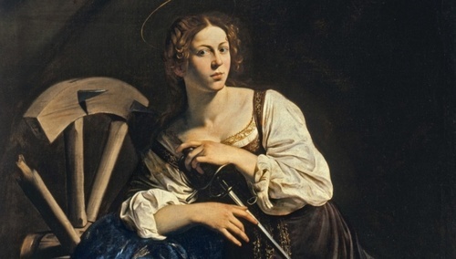 Święta Katarzyna z Aleksandrii pędzla Michelangelo Caravaggio