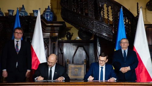 Denys Szmychal, Mateusz Morawiecki