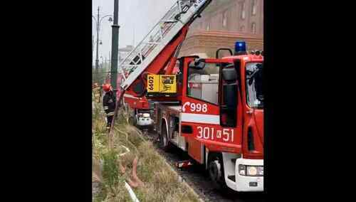 Akcja gaśnicza w Krakowie