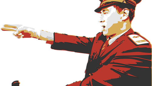 Radziecki oficer. Ilustracja poglądowa