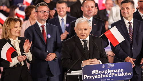 Jarosław Kaczyński na konwencji PiS