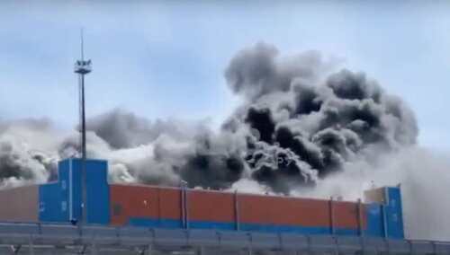 Ogromny pożar elektrowni w Rosji. „Ogień rozprzestrzenił się na dach” [WIDEO]