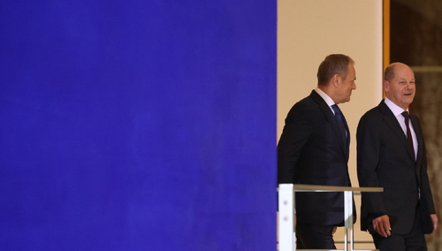 Donald Tusk i Olaf Scholz