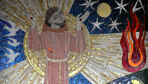 "Pieśń słoneczna", mozaika, 1979