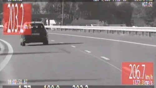 Kierowca ukarany mandatem