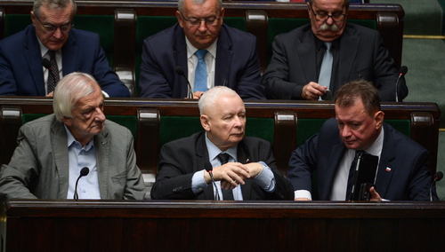 Ryszard Terlecki, Jarosław Kaczyński, Mariusz Błaszczak