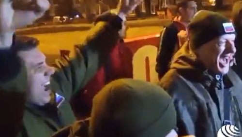 Nieliczni mieszkańcy Doniecka cieszą się z uznania prze Putina