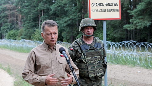 KOPCZANY GRANICA BRIEFING MINISTRA BŁASZCZAKA