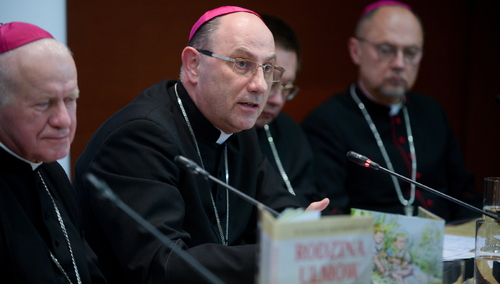 Od lewej: abp Adam Szal, abp Wojciech Polak, abp Grzegorz Ryś, bp Sławomir Oder