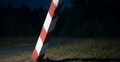 Pochylony polski słup graniczny