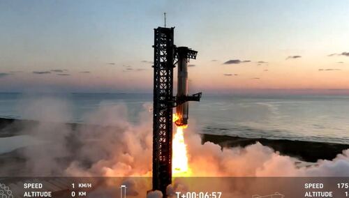 Zdjęcie pochodzące z filmu udostępnionego przez SpaceX