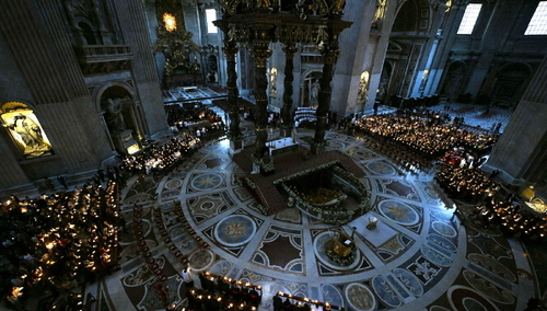 Wigilia Paschalna w bazylice św. Piotra