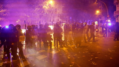Ogromny protest w Madrycie. Policja użyła siły