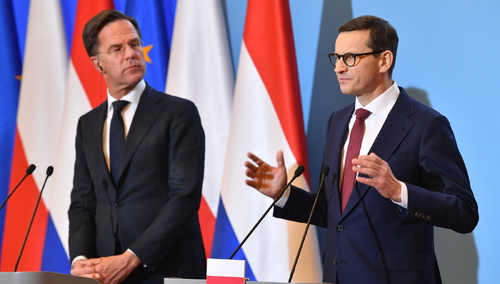 Mateusz Morawiecki i Mark Rutte