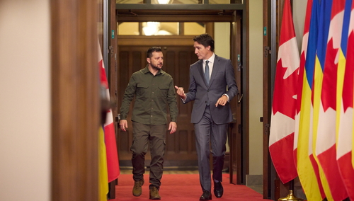 Zelensky, Trudeau