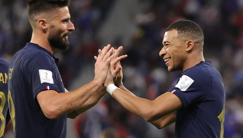 Olivier Giroud, Kylian Mbappe