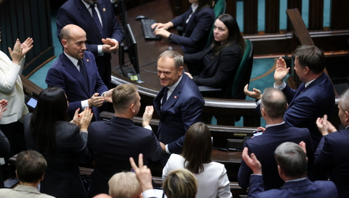 Donald Tusk tuż po decyzji Sejmu