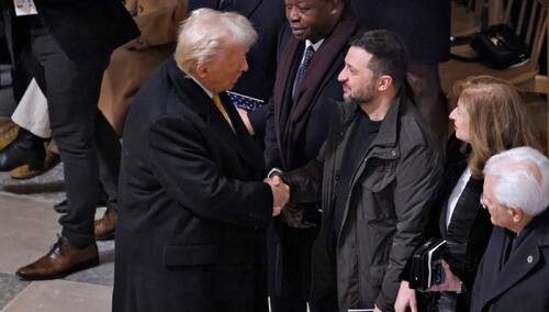 Prezydent-elekt USA Donald Trump i prezydent Ukrainy Wołodymyr Zełenski