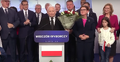 Jarosław Kaczyński, wieczór wyborczy w sztabie PiS