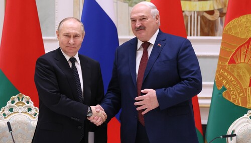 Władimir Putin i Aleksandr Łukaszenka