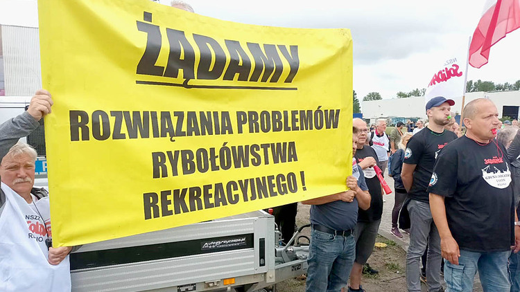 Protest rybaków w Świnoujściu