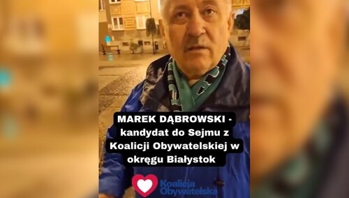Kandydat KO Marek Dąbrowski