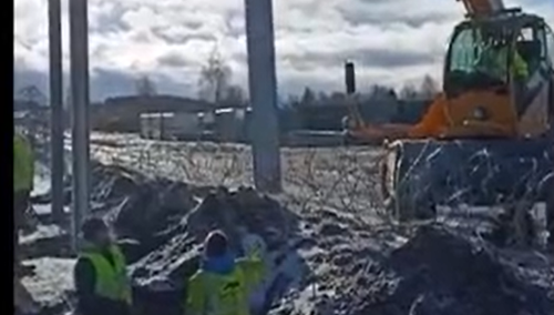 Budowa zapory na granicy z Białorusią