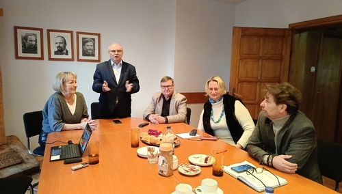 Artur Skiersz podczas powitania