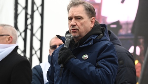 demonstracja "Solidarności" w Gdańsku 7 lutego 2025 r.