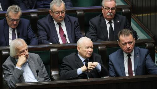 Prezes PiS Jarosław Kaczyński w Sejmie