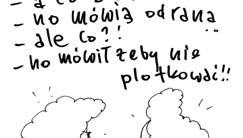 "Papież mówił, żeby nie plotkować"