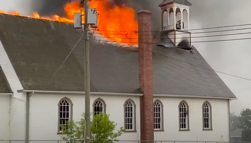 Pożar kościoła św. Bernarda