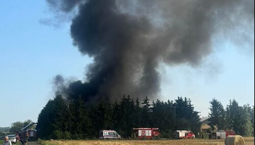 pożar koło Ciechocinka