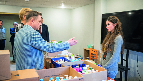 Przewodniczący KK NSZZ "Solidarność" Piotr Duda z Katią