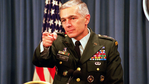 Gen. armii Wesley Clark w czasach służby