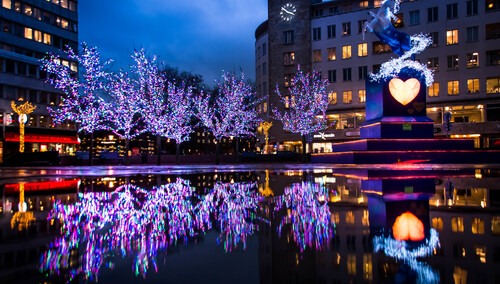 "Świąteczny jednorożec" w szwedzkim Malmo