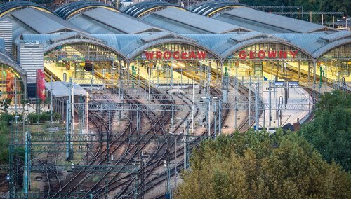 Dworzec kolejowy we Wrocławiu - nfrastruktura zarządzana przez PLK