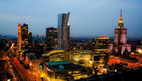 Warszawa. Centrum. Wieżowce 